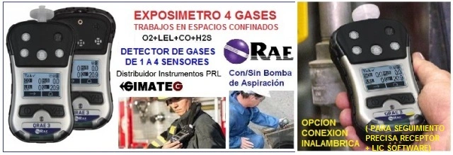 exposimetro Qrae3 bomba aspiracion 4 gases alquiler gimateg