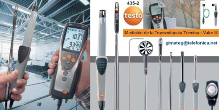 instrumento testo 435 calidad aire ambiente gimateg