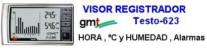 visor aire ambiente testo 623  gimateg
