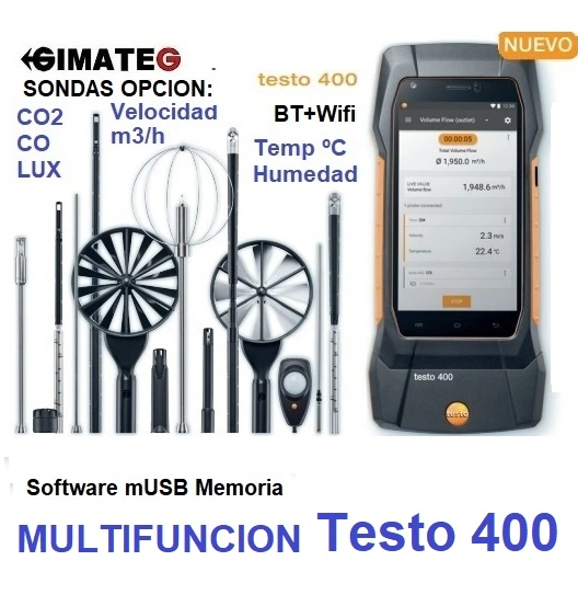 instrumento multisondas multifuncion testo 400 gimateg 