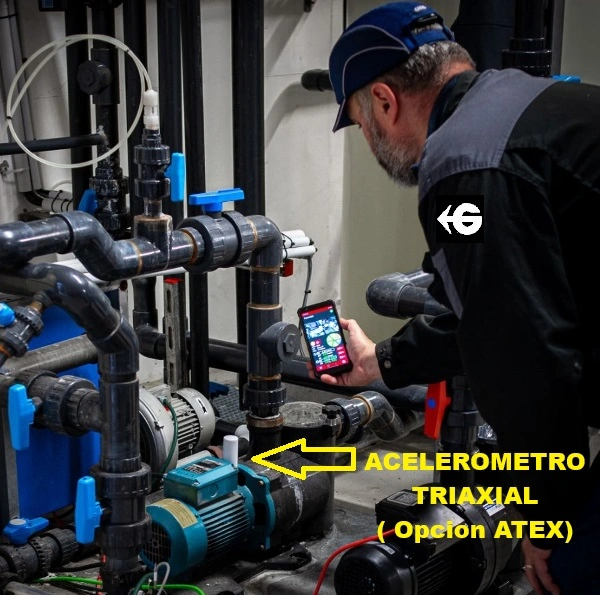 ANALIZADOR vibracion triaxial facil uso VShooter gimateg