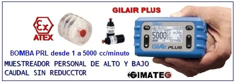 bomba alto bajo caudal GilAir plus alquiler gimateg