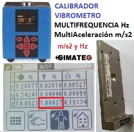 calibrar acelerometros con calibrador multifrequencia gimateg