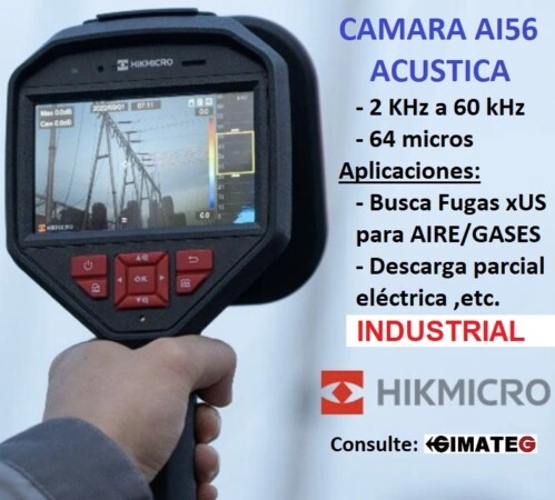 alquiler venta Camara acustica HMAI56 fugas o ruido o arco electrico