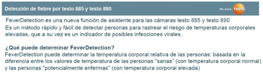 deteccion personas con fiebre termografica testo890 venta aluiler gimateg