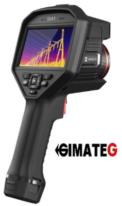 Cámara termográfica profesional HIKMICRO G31 con resolución 384x288, vídeo, GPS y láser para mantenimiento industrial e inspección predictiva, disponible en Gimatec