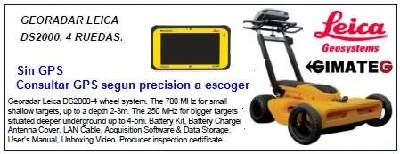 georadar leica DS2000 con o sin gps consulte a gimateg