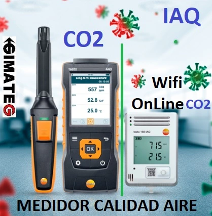 medidor IAQ calidad aire CO2 CO venta alquiler gimateg