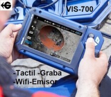 pantalla tactil carro empuje camara tubos vision giratoria wholer gimateg
