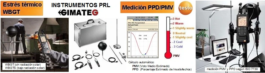 multifuncion testo 400 WBGT Disconfort gimateg