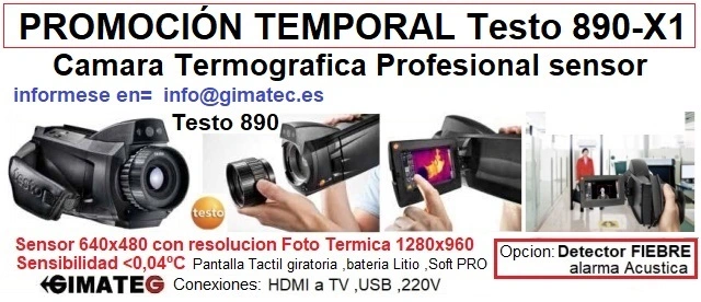 Promociòn temporal testo 890 X1 termografica profesional gimateg