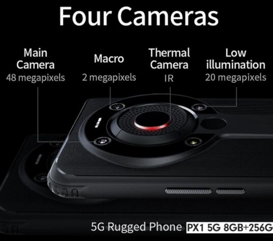 martphone 3 camaras y termografica vibrometro triaxial foto maquina VSHOOTER3IRHD GimateG