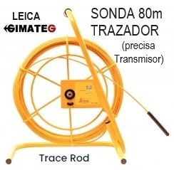 trace rod 80metros sonda trazadora para localizacion tuberias plastico o metal enterradas gimateg