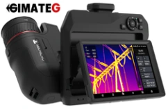 Cámara termográfica profesional HIKMICRO SP60 con resolución 640x480, alta sensibilidad <30 mK, medición hasta 650 °C y diseño portátil para mantenimiento industrial e inspección predictiva, disponible en Gimatec