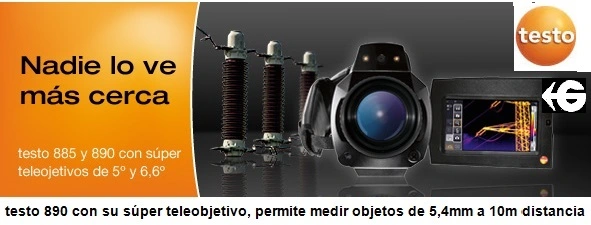 termografica profesional testo 890 teleobjetivo alquiler gimateg