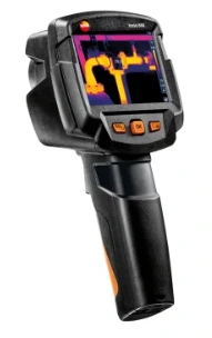 Cámara termográfica Testo 868s con resolución 160x120 y SuperResolution 320x240, detección automática de puntos fríos y calientes y análisis con App Testo Thermography