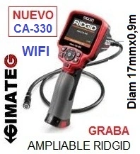 videoscopios CA330 wifi con sondas ampliable Ridgid GimateG