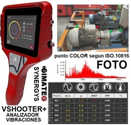 analizador vibraciones VSHOOTER+ foto facil uso