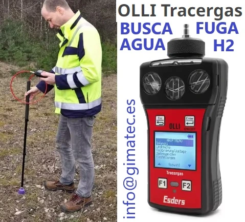 busca fugas agua gastraza OLLI tracergas h2 esders gimateg