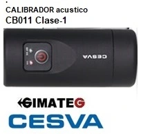 calibrador acustico clase 1 para sonometro y dosimetro cesva gimateg