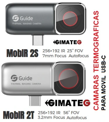 camara termica a movil industrial y fiebre o teleobjetivo caza gimateg