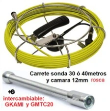 camara 12mm x30m+contador inspeccion tubos GKAMI gimateg