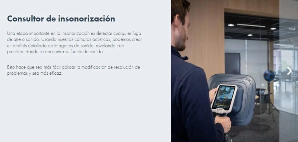 venta alquiler camara acustica Sorama CAM iV64 insonorizacion