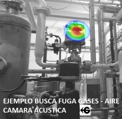 oto busca fuga aire comprimido camara acustica inustrial AI56 gimateg