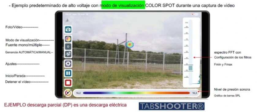 Camara acustica Hikmicro AI76 fugas o ruido o arco electrico gimateg