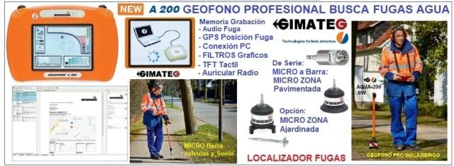 geofono profesional A200m sewerin gimateg