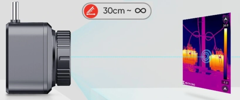 enfoque manual termografica hikmicro mini3 gimateg