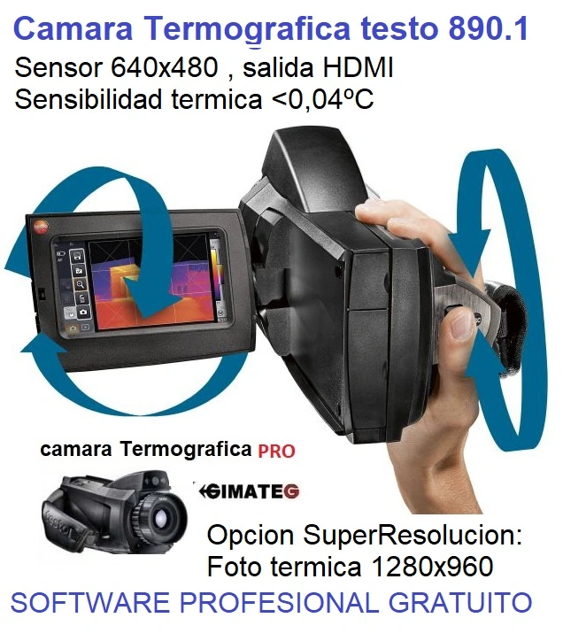 ergonomia termografica alta resolucion 1280sensor 640 testo 890 gimateg