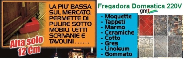 fregadora domestica a rodillos alta 12 cm pavimento gimateg