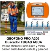 Geofono Deteccion Fugas agua a200 con GPS SEWERIN gimateg