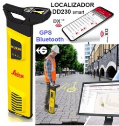 localizador instalaciones LEICA DD230 transmisor DA230 gimateg
