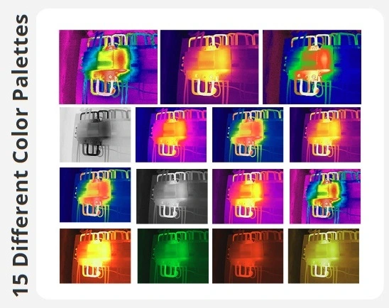 paletas de colores termografica USBC hikmicro mini3 gimateg