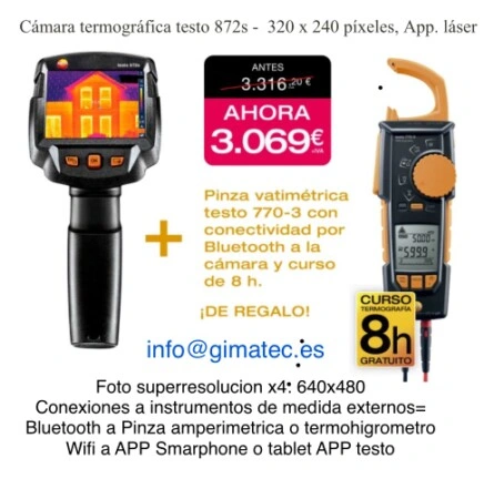 camara termografica pro foto y video testo 890 venta alquiler gimateg
