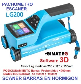enlace scaner barras hormigon LG200 consulte a gimateg