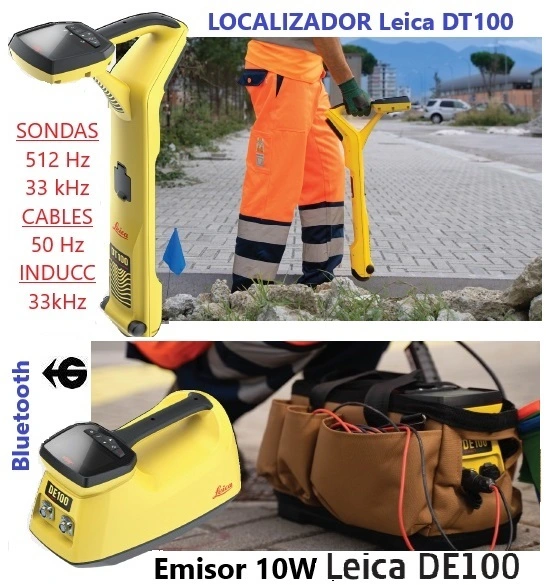 Localizador inatalaciones leica dd230 gps bluetooth y transmisor DA230 gimateg