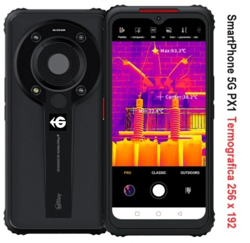 ir a SmartPhone 5G con termografica 256x192 y vision nocturna PX1 gimatec