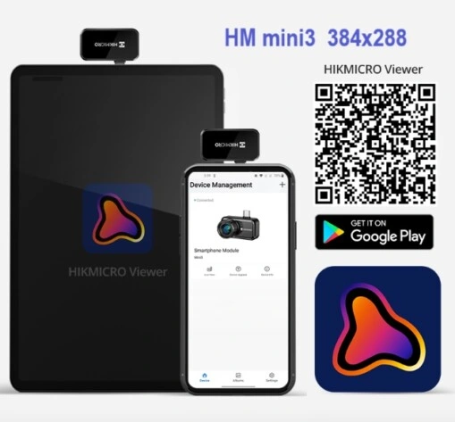 USB-C tablet o movil Android termografica hikmicro mini3 gimateg