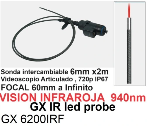 sonda IR vision nocturna articulado 4 ejes GD-GX GimateG