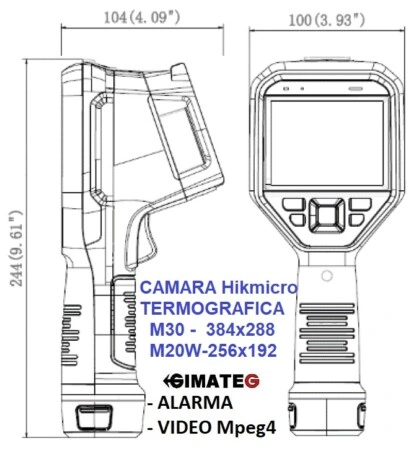 MEDIDAS termograficaS hikmicro M30 y M20W gimateg
