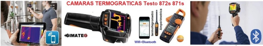 conexion wifi y bluettoth termograficas testo gimateg