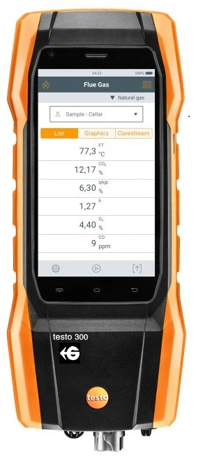 testo 300 analizador gases combustion wifi,venta alquiler gimateg