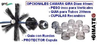 accesorios opcionales camara 40mm Vis500 y vis700 gimateg