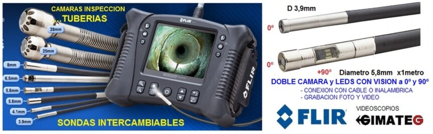 videoscopio flir vs70 y vs80 sondas intercambiables gimateg