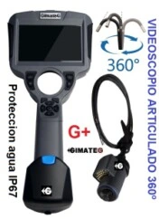 videoscopio articulado 4 ejes intercambiables diametro 6,2 y 4,5mm  IP67 GimateG