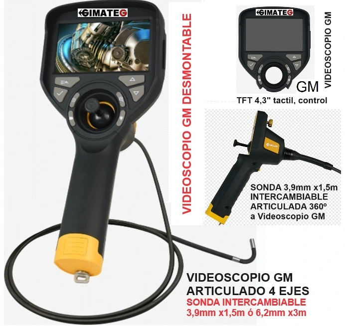 videoscopio articulado 360 grados 3,9mm 1,5metros GiCam-M GimateG
